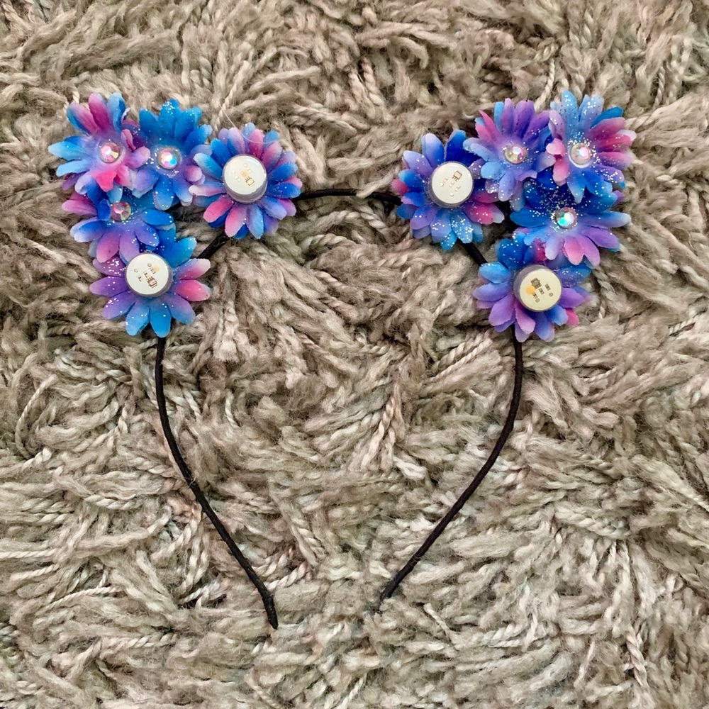 Flower Kitty Ears Headband
